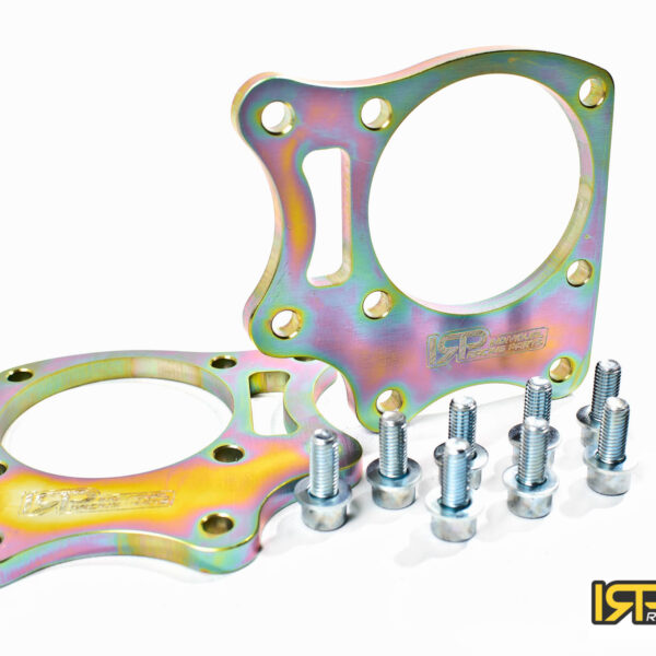 Rear drum trailing arms adapters for disc brakes with two calipers BMW E36/5