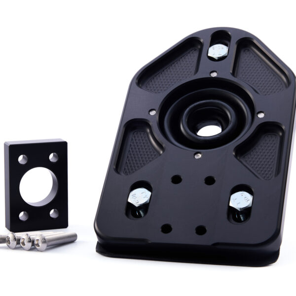 Bolt on mounting bracket for BMW V2 or V3 short shifter in E46